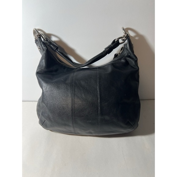 Black Leather Shoulder Bag - Picture 2 of 7